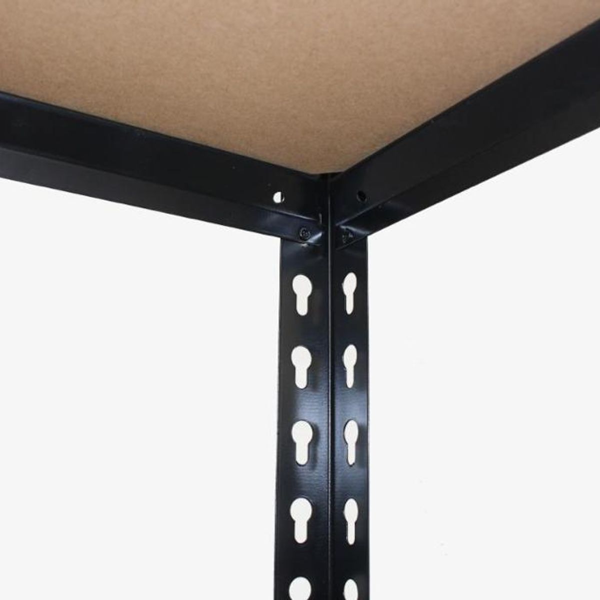 GENERICO - Estante Metálico Negro 5 Niveles 150x70x30 cm