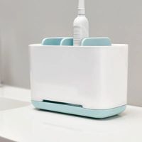 PORTA CEPILLO DE DIENTES CELESTEBLANCO ORGANIZADOR BAÑO