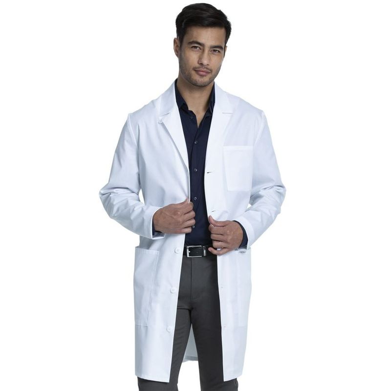 CHEROKEE - Delantal Clínico Blanco de Hombre Cherokee CK412 - Uniformes Clínicos
