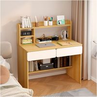 Escritorio Con Cajones Estanteria Para Libros Y Organizador 80x50x110