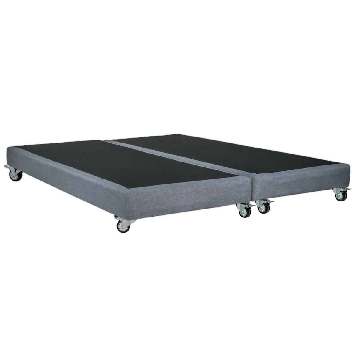 BLOCCARE - Base de Cama King Box 13 cm largo 200 cm Base dividida con Ruedas Deluxe