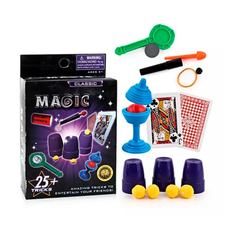 GENERICO - Juego De Magia Aprende 25 Trucos Para Niños