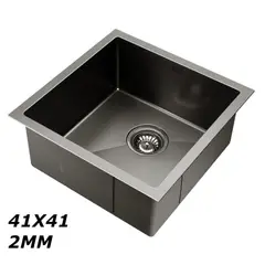 OEM - Lavaplatos Dekora Negro 41X41 2Mm Para Empotrar Sobre O Bajo Cubierta