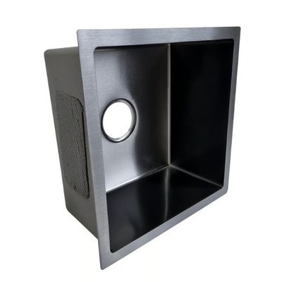 Imagen 2 del producto Lavaplatos Dekora Negro 41X41 2Mm Para Empotrar Sobre O Bajo Cubierta