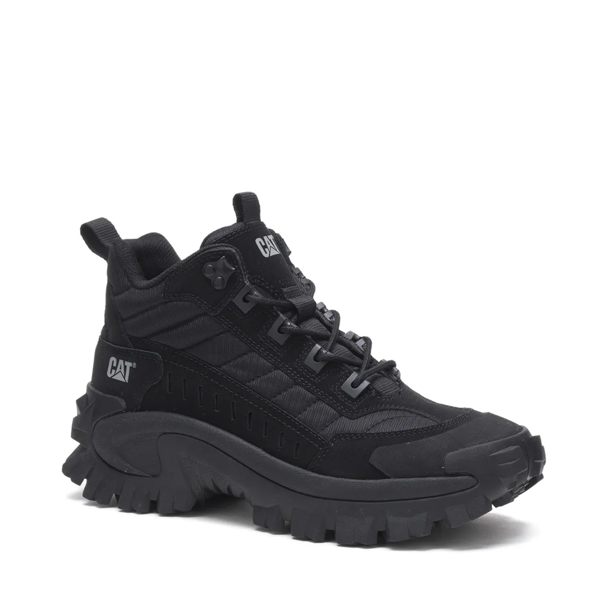 CAT - Zapatilla Cuero Unisex Intruder Mid Negro CAT
