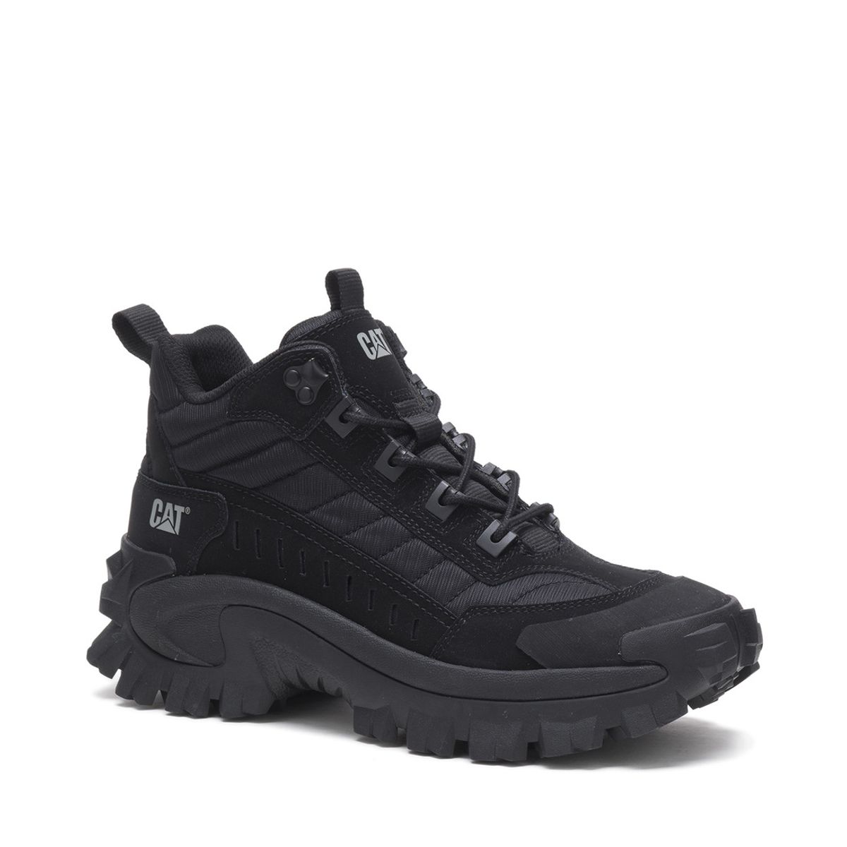 CAT - Zapatilla Cuero Unisex Intruder Mid Negro CAT