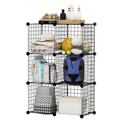 Imagen 2 del producto Armario Organizador Metálico Negro 6 Cubos