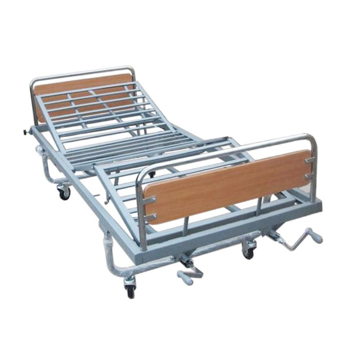 KAIROS MEDICAL - Catre Clinico Manual Con Barandas KAIROS MEDICAL