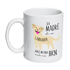 PETFY - Tazón Cerámico Labrador 320cc - Beige