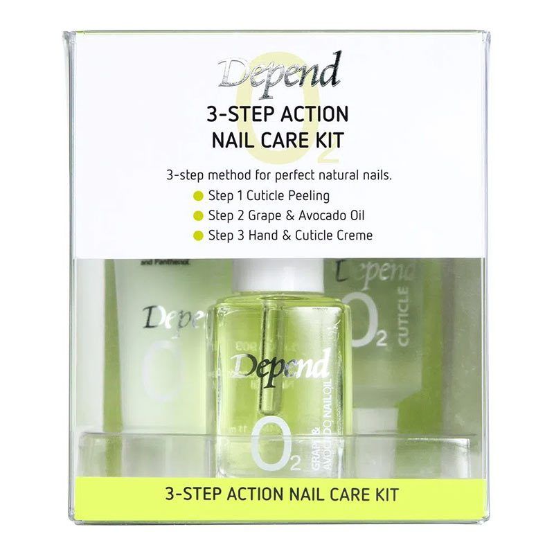DEPEND - Kit 3 Pasos Nail Care Depend 10ML aprox total