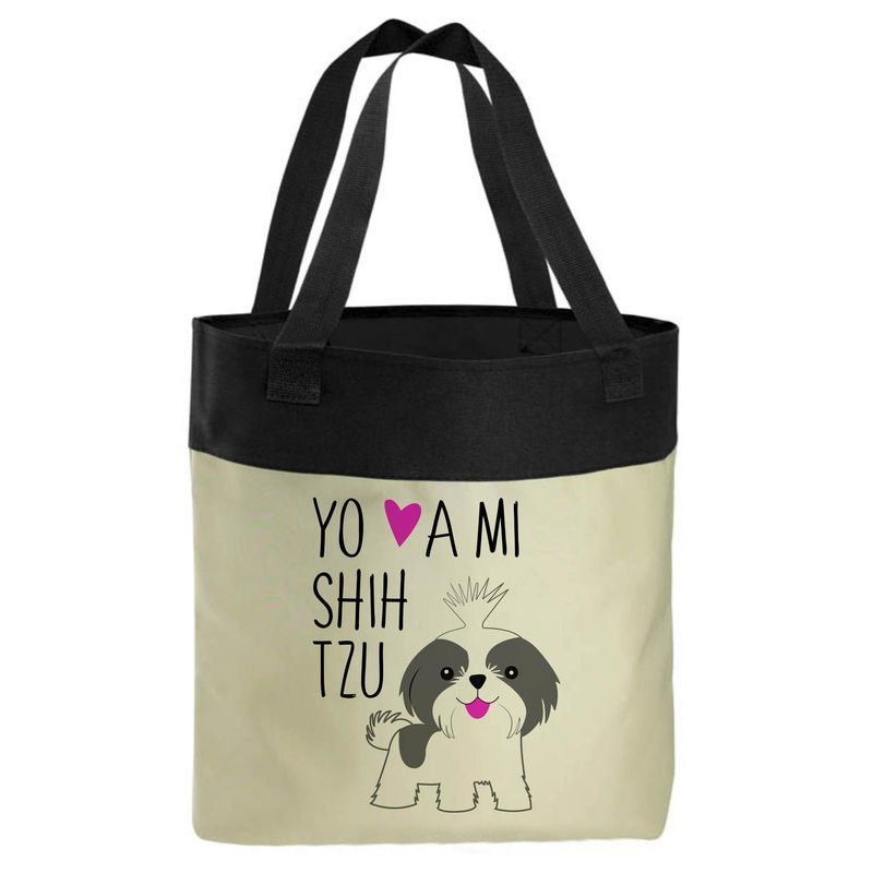 PETFY - Bolso Microfibra - Shih tzu - Marron - Talla única