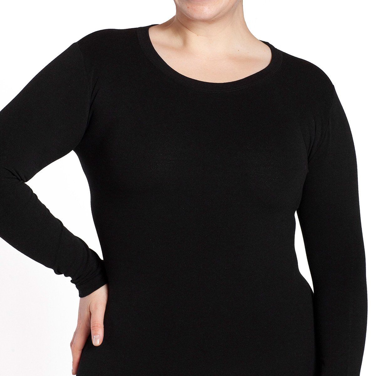 MONARCH - Polera Lana Merino Negro Monarch
