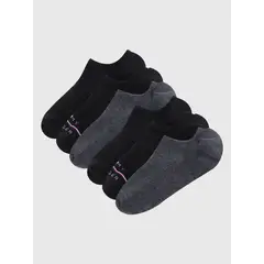 TOMMY HILFIGER - Pack De 6 Calcetines Sport A Rayas Negro