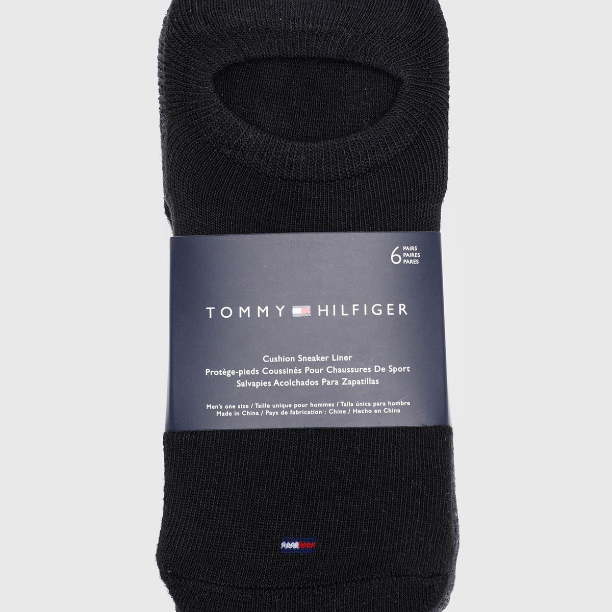 TOMMY HILFIGER - Pack De 6 Calcetines Sport A Rayas Negro Tommy Hilfiger