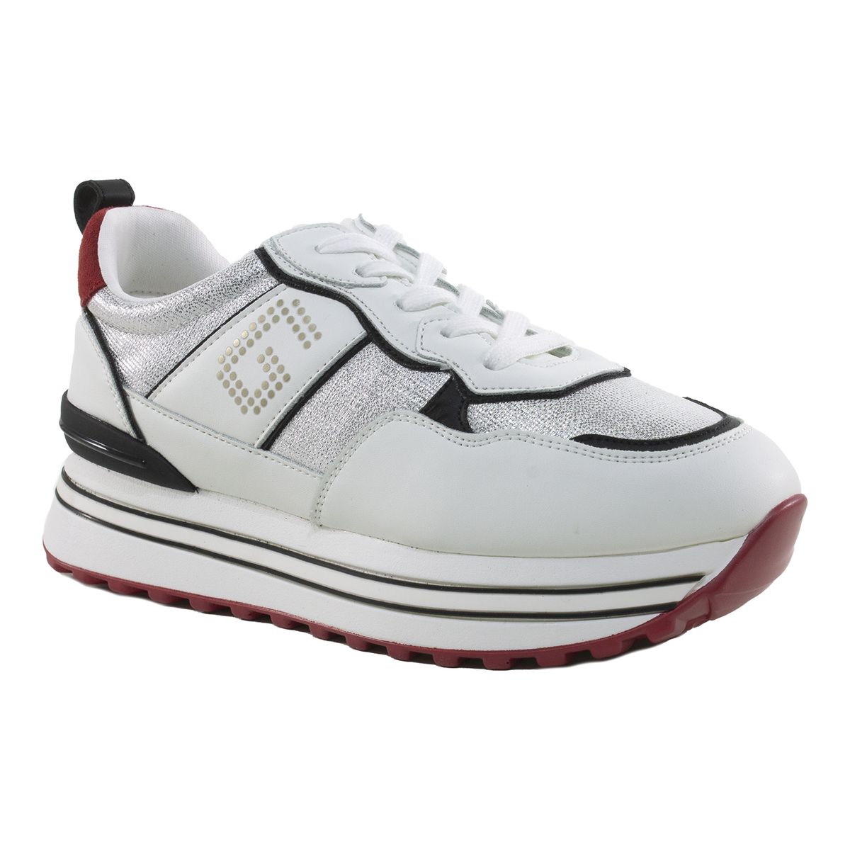 MAILEA - Zapatilla plataforma de ecocuero para mujer blanco