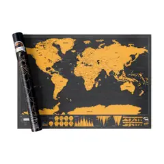 LUMAX - Mapa Para Raspar Mapamundi Viajero Scratch Map Grande