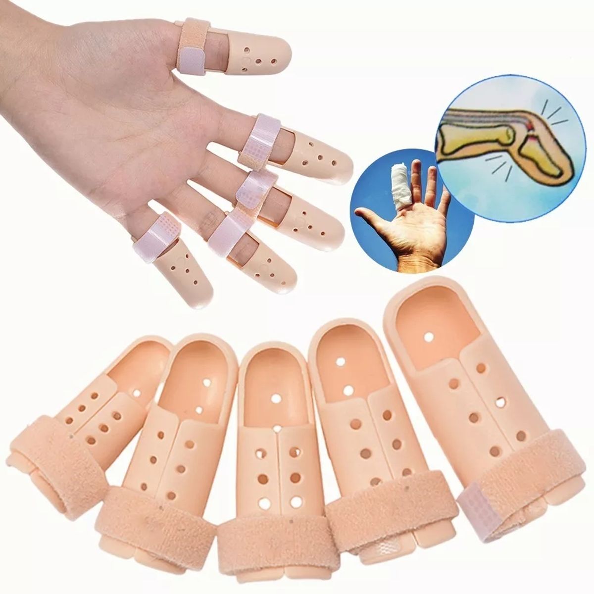 KUANGYE - Ferula Ajustable Para Dedos Artritis Férula Para Extensión