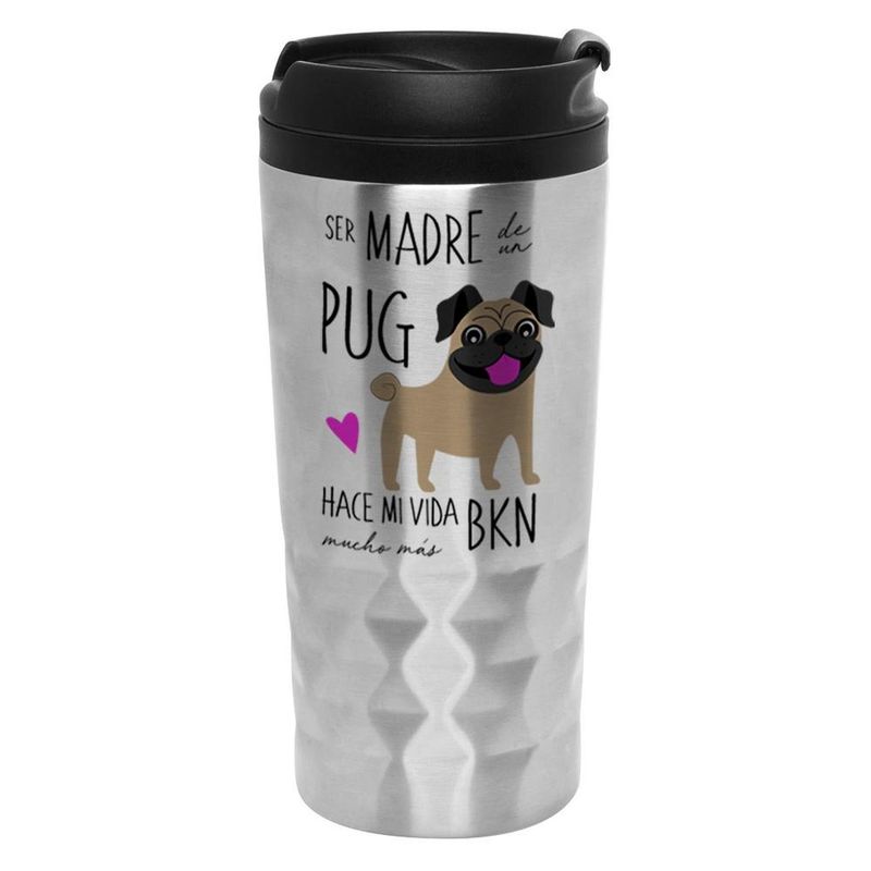 PETFY - Mug Diamantado - Pug - Beige….