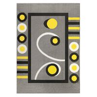 ALFOMBRA FLORIDA AMARILLA 120 X 180 CM