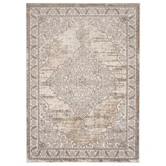 MODA ALFOMBRAS - Baja de cama florida beige 50 x 120 cm