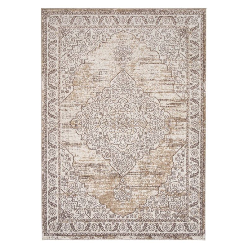 MODA ALFOMBRAS - ALFOMBRA  FLORIDA BEIGE 120 X 180 CM