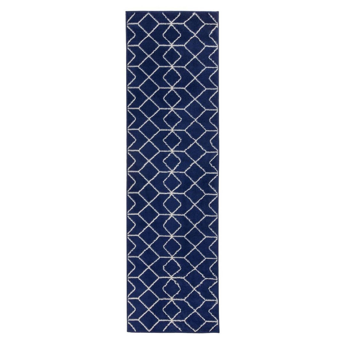 MODA ALFOMBRAS - Alfombra Pasillo Kashan King Azul Marino 66X430cm