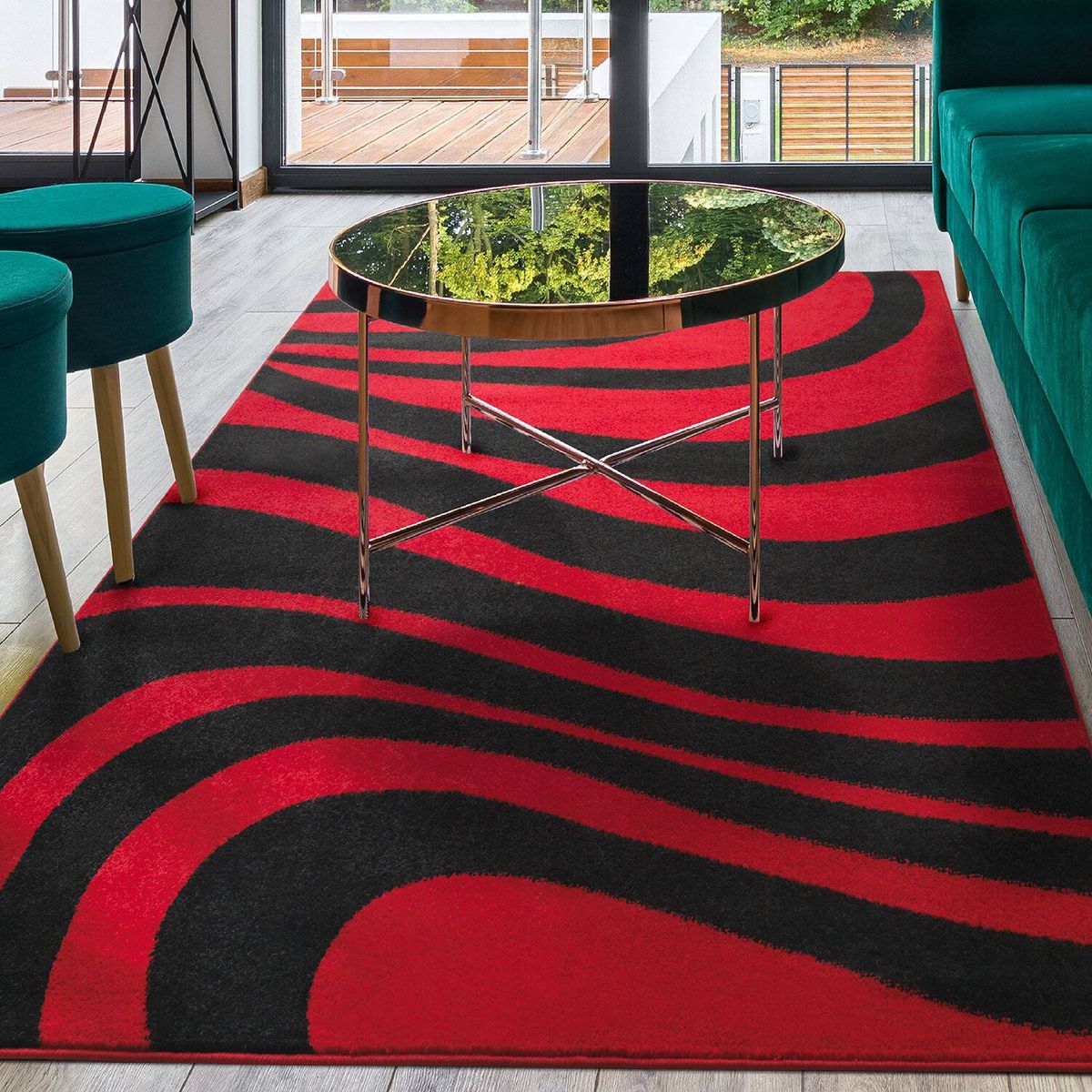 MODA ALFOMBRAS - Alfombra Amigo Roja 160 x 230 cm