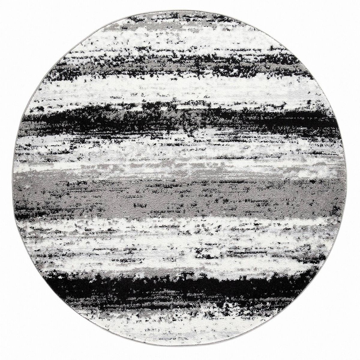 MODA ALFOMBRAS - Alfombra Redonda Florida Gris 160 X 160 Cm