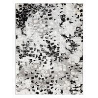 Bajada de cama florida gris 60 x 90 cm