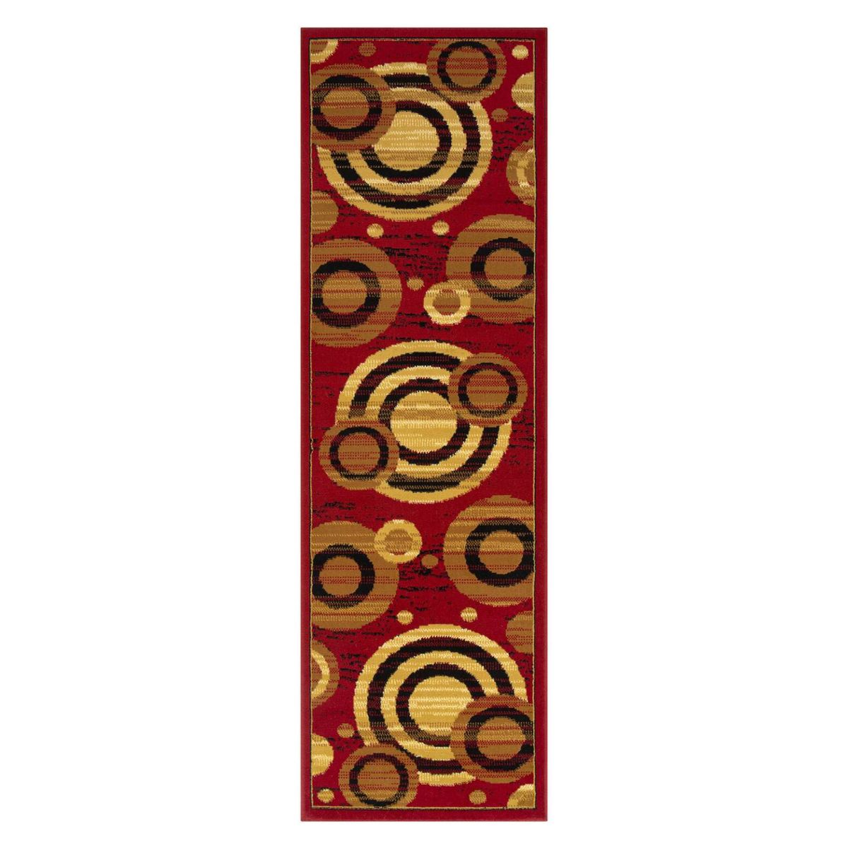 MODA ALFOMBRAS - ALFOMBRA PASILLO KASHAN KING ROJA 66 cm x 430 cm