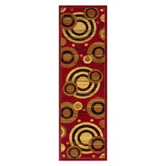 MODA ALFOMBRAS - ALFOMBRA PASILLO KASHAN KING ROJA 66 cm x 430 cm