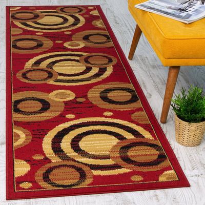 Imagen 2 del producto ALFOMBRA PASILLO KASHAN KING ROJA 66 cm x 430 cm