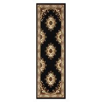 Alfombra Pasillo Kashan King Negra 61 CM X 213 CM