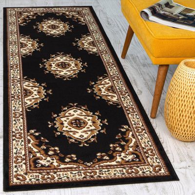 Imagen 2 del producto Alfombra Pasillo Kashan King Negra 61 CM X 213 CM