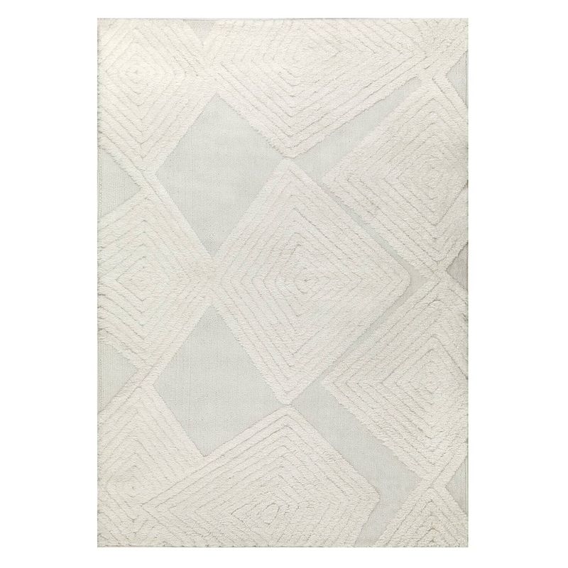 MODA ALFOMBRAS - Alfombra Palafito Blanca 160 x 230 cm