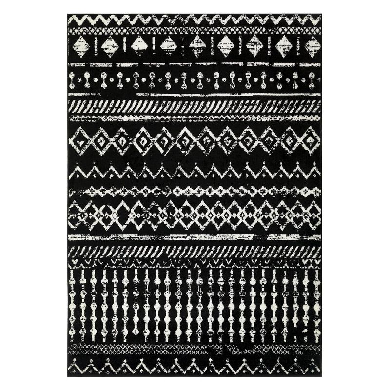 MODA ALFOMBRAS - Alfombra Phoenix Negra  120 X 180 cm