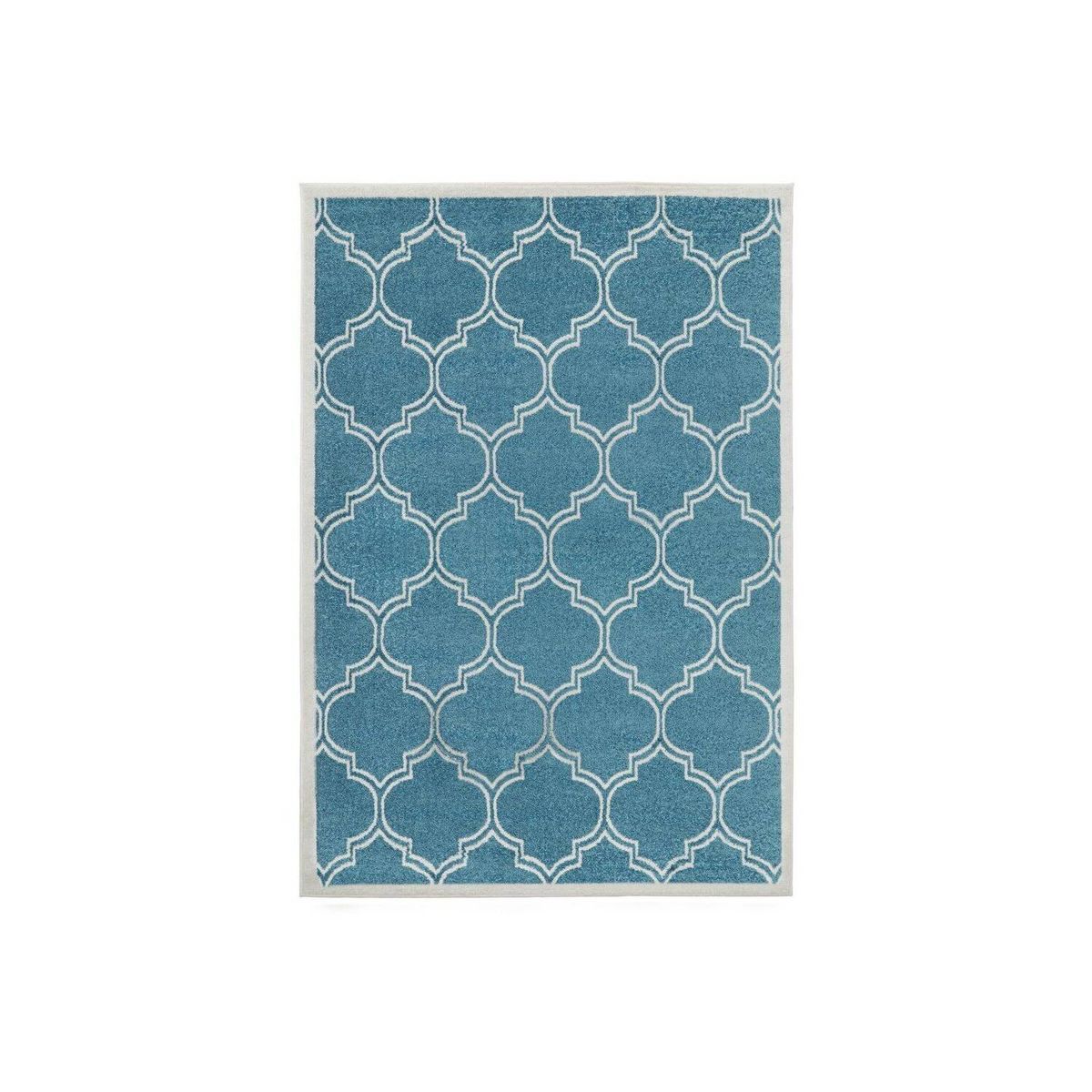 MODA ALFOMBRAS - ALFOMBRA SIESTA TURQUESA 120 X 180 CM