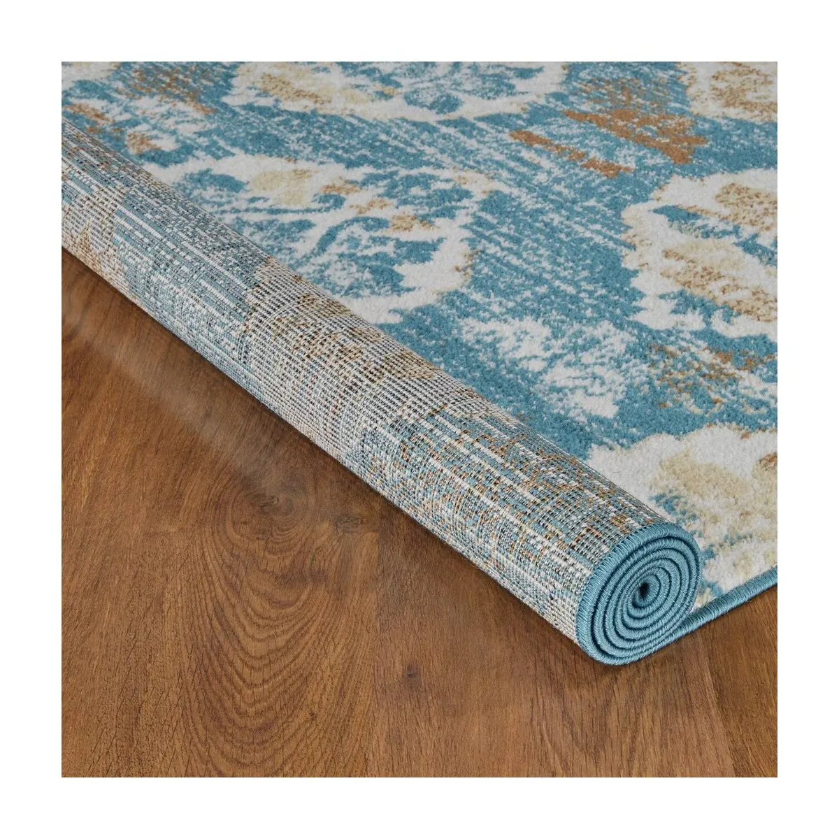 MODA ALFOMBRAS - ALFOMBRA PASILLO SIESTA TURQUESA 70 X 230 CM