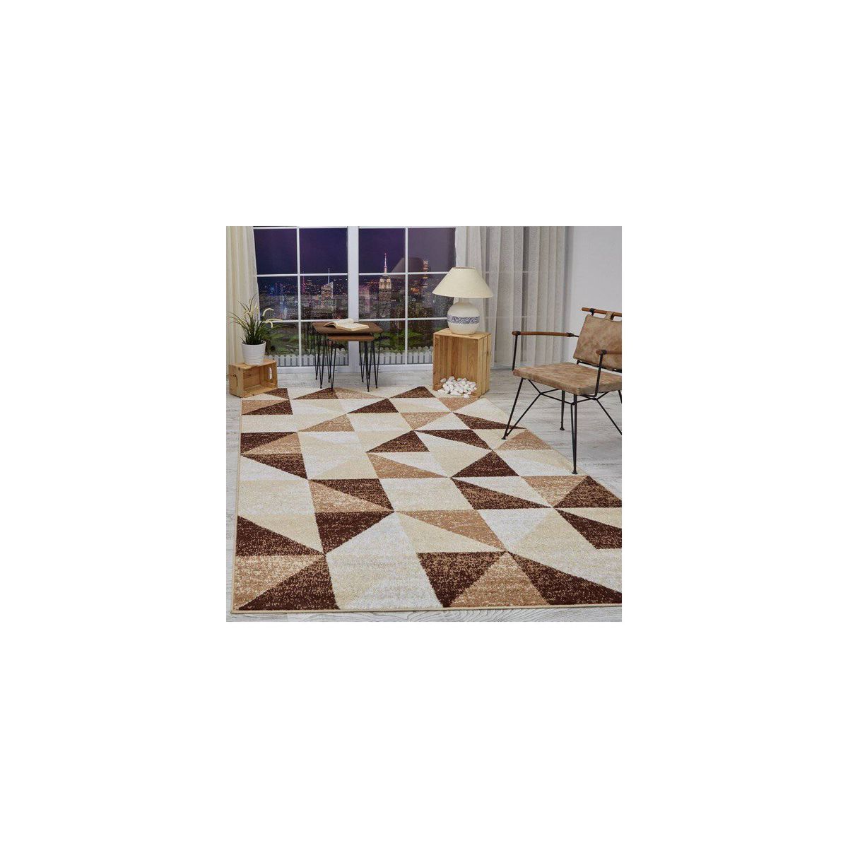 Alfombra siesta beige 200 x 290 cm, marca MODA ALFOMBRAS - Foto 2