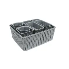 GENERICO - Canastos Organizadores Set De 10 Unids Cocina Baño Multiuso