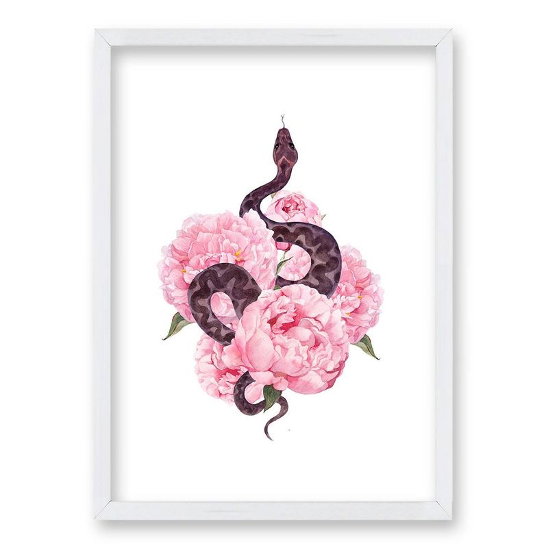 RETELA - Cuadro 40 x 30 cm ilustración flor