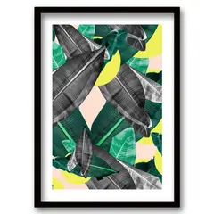 RETELA - Cuadro 40 x 30 cm ilustración selva amarilla