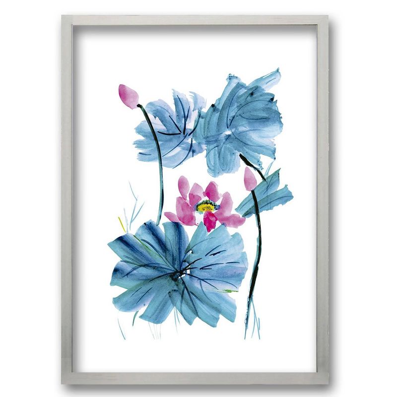 RETELA - Cuadro 40 x 30 cm ilustración acua flor