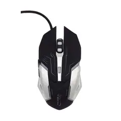 NJOY TECH - Mouse Gamer 6 Botones 2400dpi Led Black Inferno