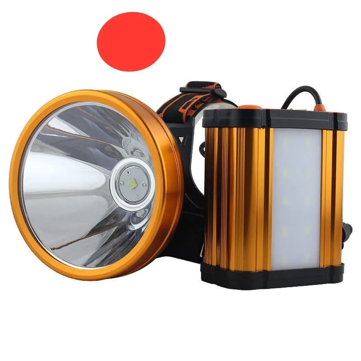 GENERICO - FOCO DE CAZA 800W CONEJERO MANOS LIBRES LUZ ROJA USB