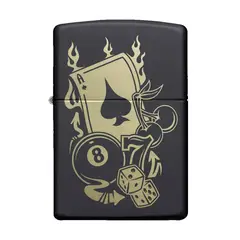 ZIPPO - Encendedor Gambling Design Negro ZP49257