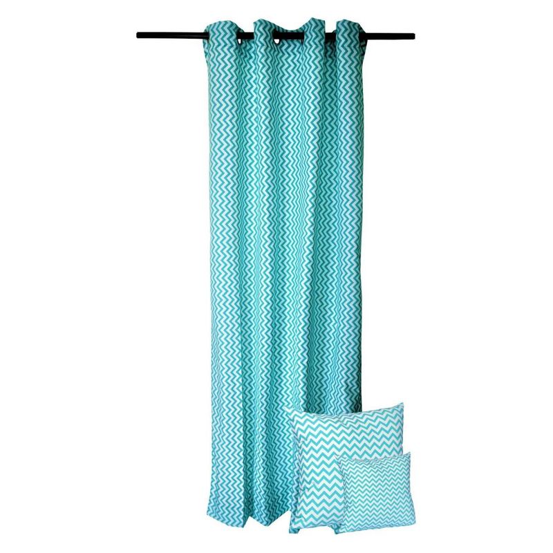 MASEL - Set textil 3 piezas lona española zigzag