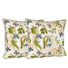 MASEL - Set 2 cojines lona española basil 50x50 green