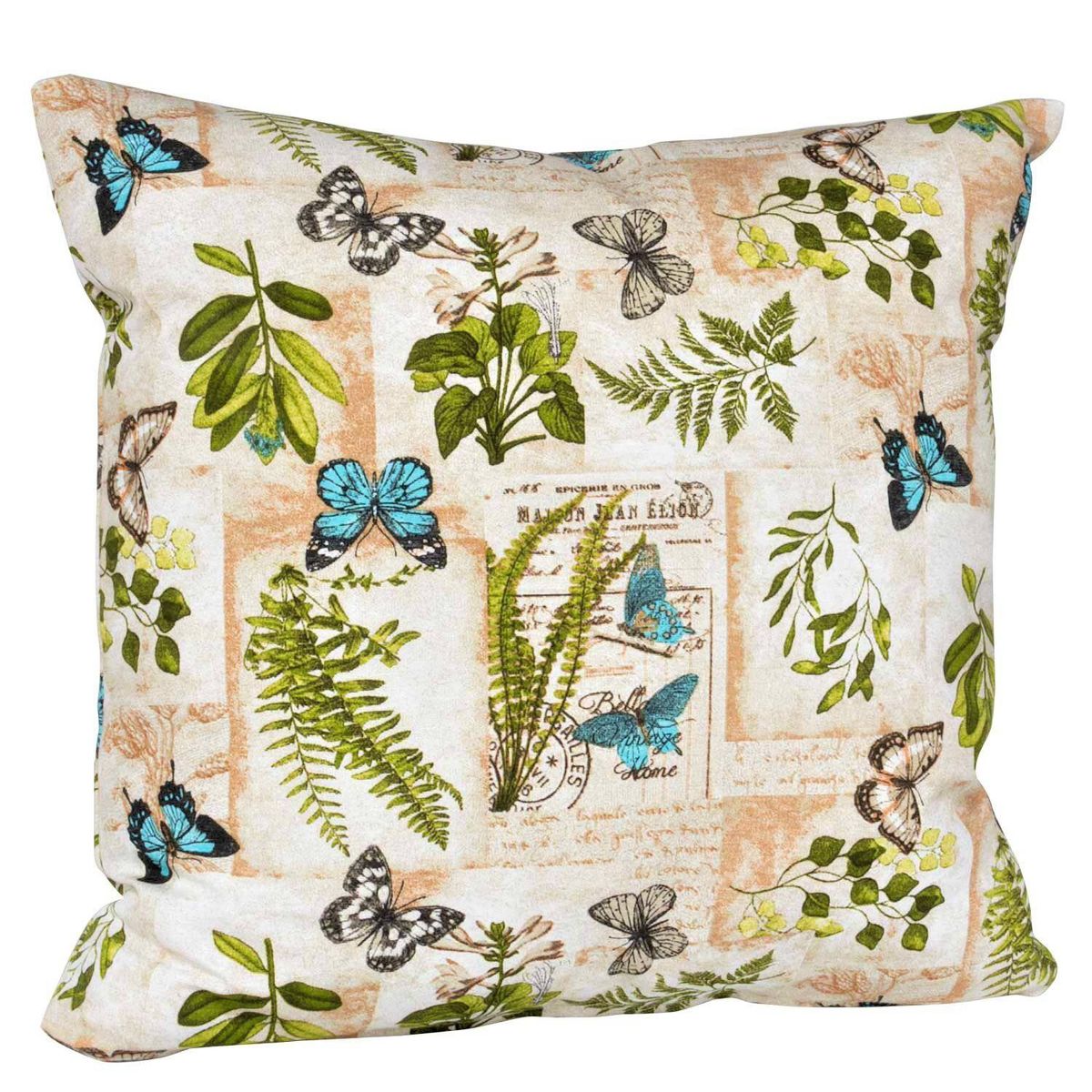 MASEL - Set 2 cojines lona española basil 50x50 green