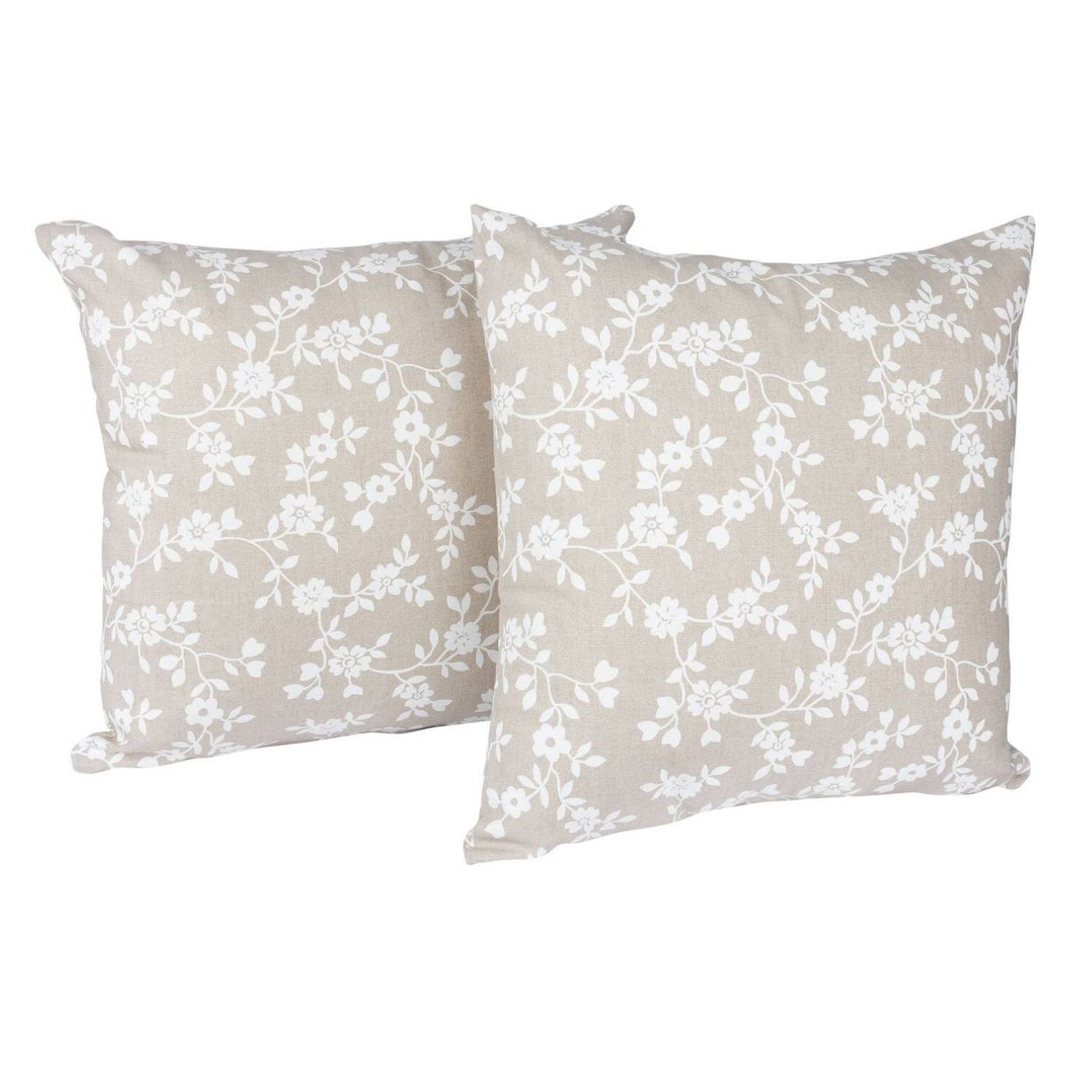 MASEL - Set2 cojines lona española keila beige 50x50